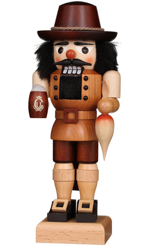 German Nutcracker: Bavarian, Natural Finish