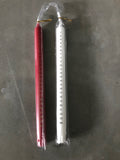 Advent Candle: Simple Numeric Taper in Red or White
