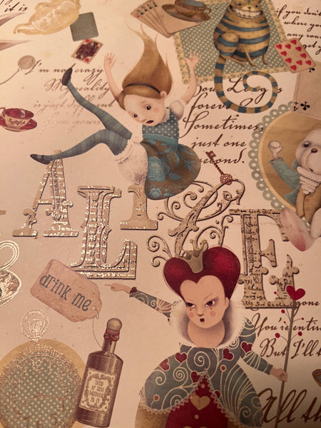 Alice in Wonderland Wrapping Paper