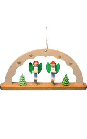 German Christmas Ornament: Arch with Angels