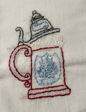 Millie's Tea Towels, Hand Embroidered: Autumn & Oktoberfest Collection (4 to choose from)