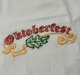 Millie's Tea Towels, Hand Embroidered: Autumn & Oktoberfest Collection (4 to choose from)