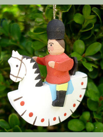 German Christmas Ornament: Rocking Horse (Vintage)