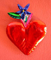 Mexican Tin Heart Ornaments