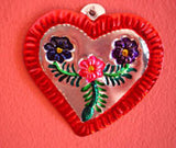 Mexican Tin Heart Ornaments