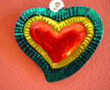 Mexican Tin Heart Ornaments