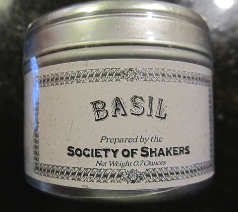 Shaker Culinary Herbs: Basil