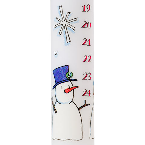 Advent Candle: Snowmen