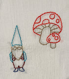 Millie's Tea Towels, Hand Embroidered: Gnomes & Tomten (9 to choose from)