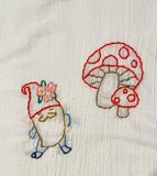 Millie's Tea Towels, Hand Embroidered: Gnomes & Tomten (9 to choose from)