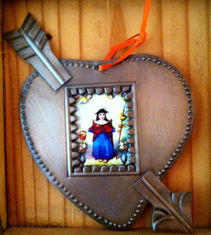 Oxidized Frame Heart