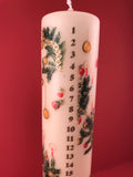 Advent Pillar Candle: Merry Christmas