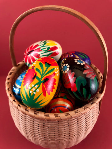 Pysanky Eggs from Poland, Wooden
