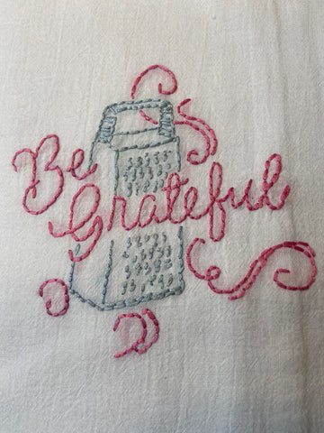 Millie's Tea Towels, Hand Embroidered: Kitchen Wisdom Collection (9 to choose from)