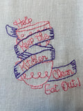 Millie's Tea Towels, Hand Embroidered: Kitchen Wisdom Collection (9 to choose from)