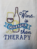 Millie's Tea Towels, Hand Embroidered: Kitchen Wisdom Collection (9 to choose from)