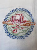 Millie's Tea Towels, Hand Embroidered: Kitchen Wisdom Collection (9 to choose from)