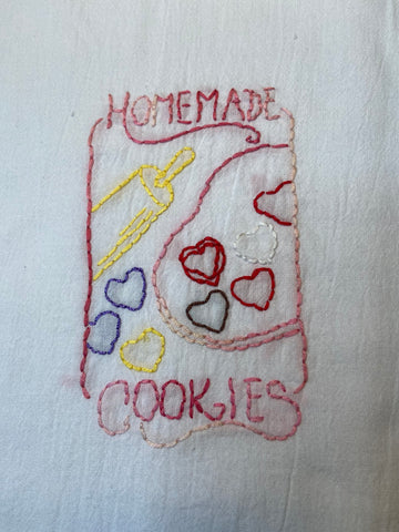 Millie's Tea Towels, Hand Embroidered: Sweet Treats Collection (11 to choose from)