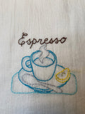 Millie's Tea Towels, Hand Embroidered: Java Jive Collection (12 to choose from)