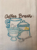 Millie's Tea Towels, Hand Embroidered: Java Jive Collection (12 to choose from)