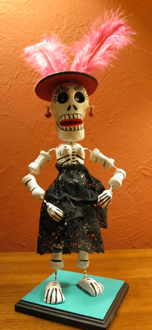 Mega Bendable Catrina with Plumes