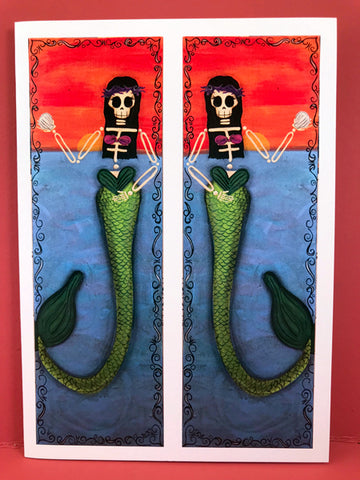 Day of the Dead Greeting Card: Sirena