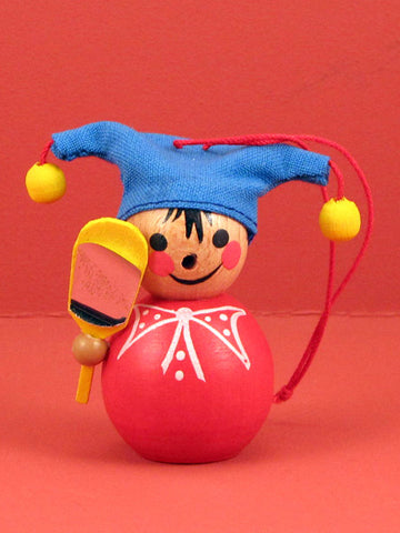 German Christmas Ornament: Jester (Vintage)