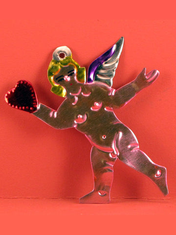 Mexican Tin Cherub Ornaments
