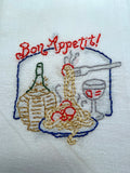 Millie's Tea Towels, Hand Embroidered: Old World Delights (12 to choose from)