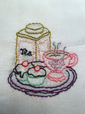 Millie's Tea Towels, Hand Embroidered: Old World Delights (12 to choose from)