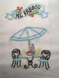 Millie's Tea Towels, Hand Embroidered: Old World Delights (12 to choose from)