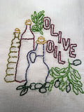 Millie's Tea Towels, Hand Embroidered: Spice of Life (9 to choose from)