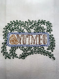Millie's Tea Towels, Hand Embroidered: Spice of Life (9 to choose from)