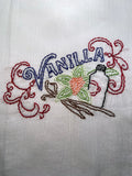 Millie's Tea Towels, Hand Embroidered: Spice of Life (9 to choose from)