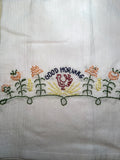 Millie's Tea Towels, Hand Embroidered: Folksy Farmhouse (7 to choose from)