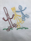 Millie's Tea Towels, Hand Embroidered: Kitchen Fun Collection (7 to choose from)