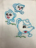 Millie's Tea Towels, Hand Embroidered: Kitchen Fun Collection (7 to choose from)