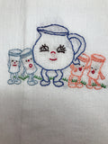 Millie's Tea Towels, Hand Embroidered: Kitchen Fun Collection (7 to choose from)