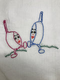 Millie's Tea Towels, Hand Embroidered: Kitchen Fun Collection (7 to choose from)