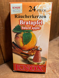 German Incense: Original Knox Räucherkerzen, in Boxes of 24 Cones