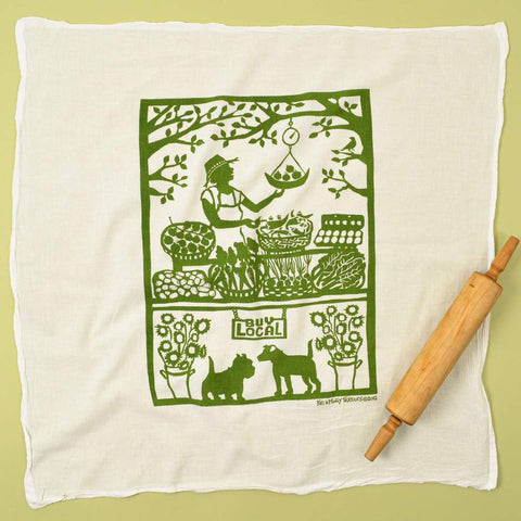 Flour Sack Tea Towels: Buy Local