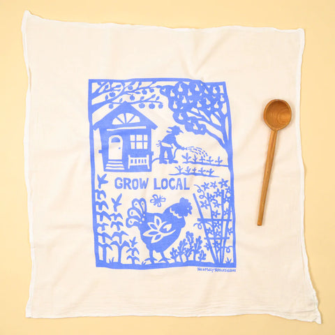 Flour Sack Tea Towels: Grow Local