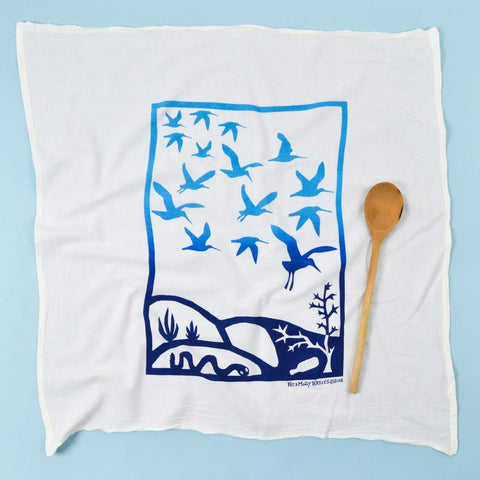 Flour Sack Tea Towels: Migration