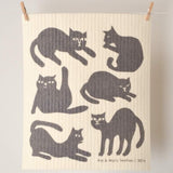 Compostable Sponge Cloth: Cats