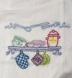 Millie's Tea Towels, Hand Embroidered: Millie's Pantry Collection (11 to choose from)