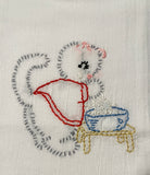 Millie's Tea Towels, Hand Embroidered: Kitties (8 to choose from)