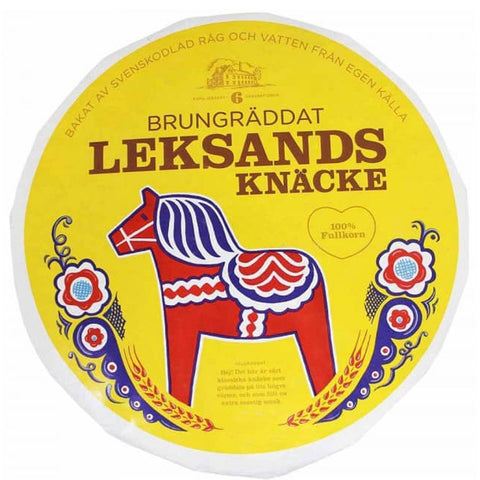 Leksands Bruggräddat Knäcke: Swedish Brown Baked Rye Crispbread
