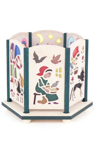 German Tea Light Luminary: Fairy Tales Scenes