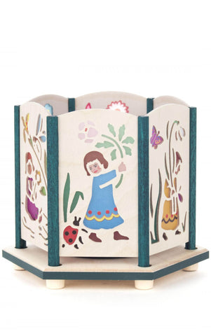 German Tea Light Luminary: Spring & Summer Scenes