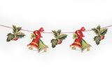 Christmas Paper Garland: Holly & Bells